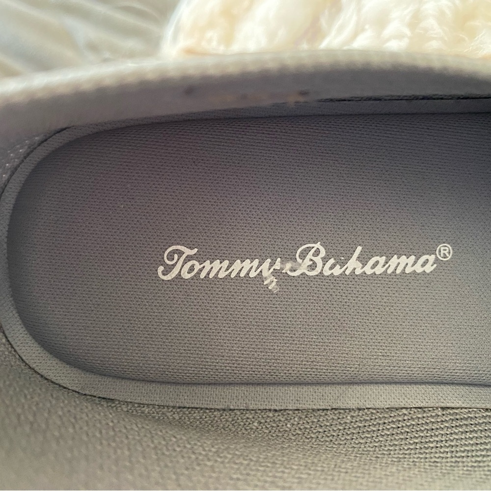 Tommy Bahama Light Gray slip ins
